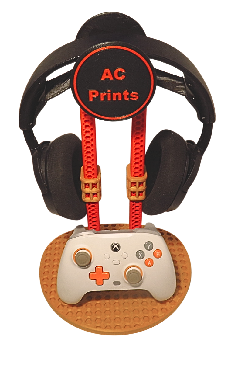 Modern 3D Printed Headphone and Controller Stand