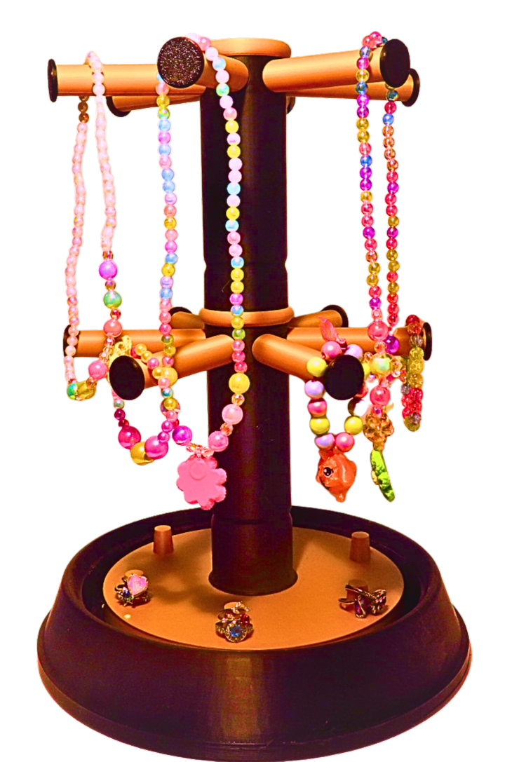 Orbit Rotating Jewelry Stand Modern Jewelry Organizer