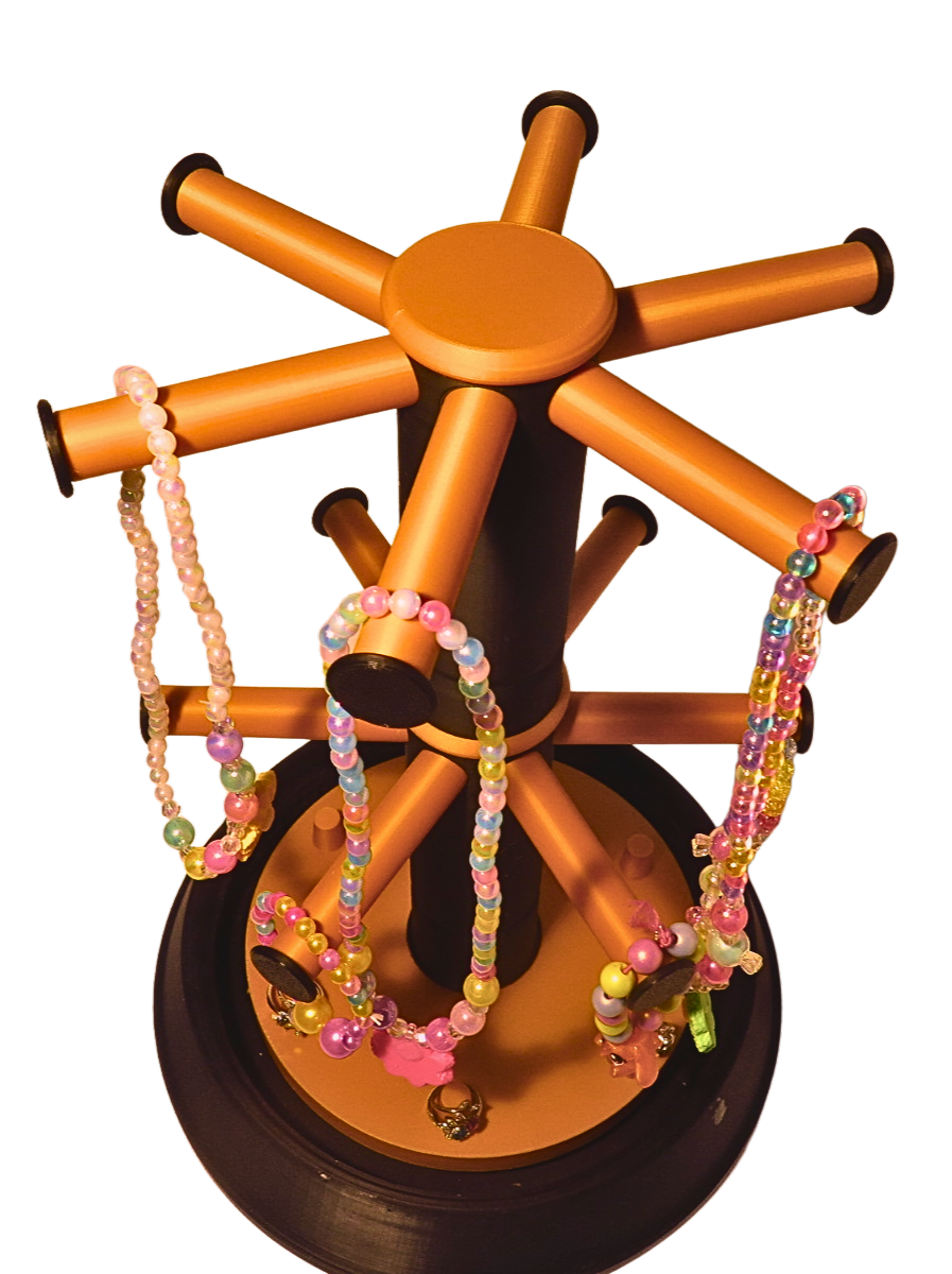 Orbit Rotating Jewelry Stand Modern Jewelry Organizer