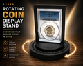 Rotating Coin Display Stand | 3D Printed Spinning Holder for PCGS Graded Coins